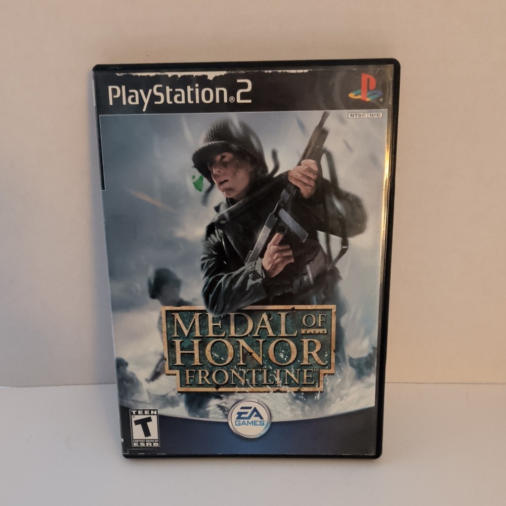Medal of Honor Frontline Sony PlayStation 2 PS2 Game CIB Black Label WWII